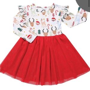 2/$50 Emerson and Friends - Santa and Friends Bamboo Tulle
Dress